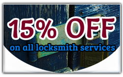 15% off on all locksmith services